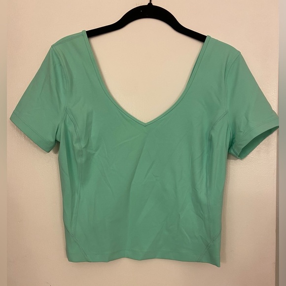 Lululemon Align T-Shirt Wild Mint Green Size 8 - Picture 4 of 7